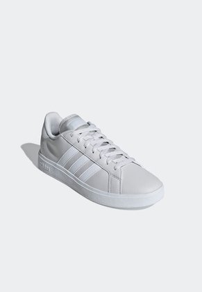 Tenis Lifestyle Gris Claro-Blanco adidas Performance Grand Court Base 2.0