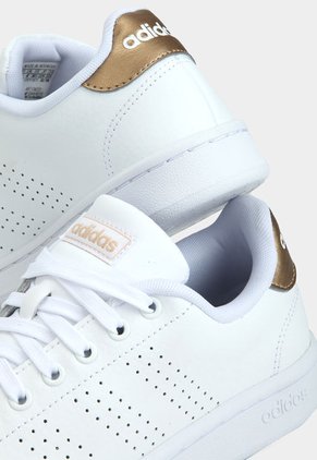 Tenis Lifestyle Blanco-Dorado adidas Performance Advantage