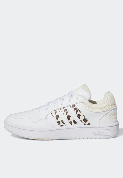 Tenis Lifestyle Blanco-Beige-Negro adidas Performance Hoops 3.0