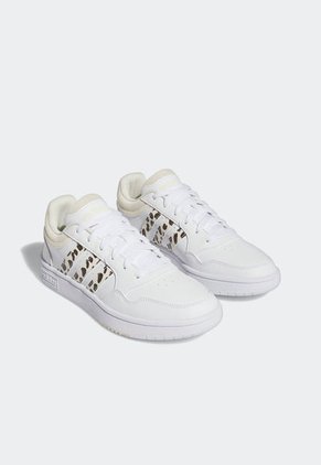 Tenis Lifestyle Blanco-Beige-Negro adidas Performance Hoops 3.0