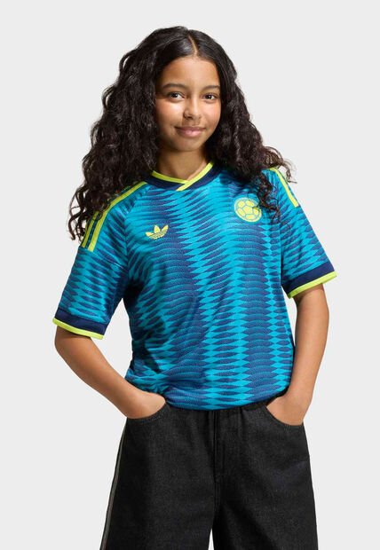 Camiseta adidas Originals Visitante Selección Colombia 26 Azul
