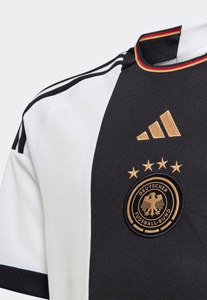 Camiseta Blanco-Negro-Dorado adidas Performance Alemania 22 Local