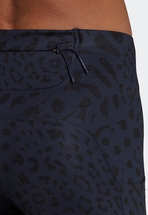 Leggings Azul-Negro adidas Performance 7/8 FastImpact Running Leopardo