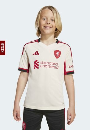 Camiseta Liverpool FC Visitante 25/26 adidas Performance Marfil