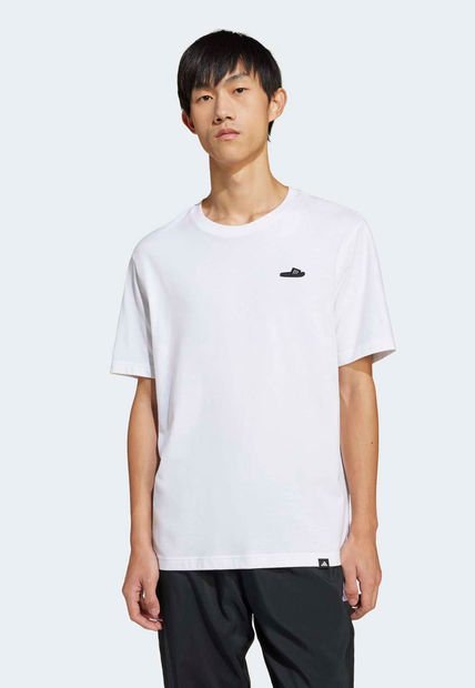 Camiseta adidas Sportswear Lounge Slide Graphic Blanco