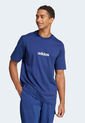 Camiseta adidas Sportswear Essentials Linear Azul de adidas Performance