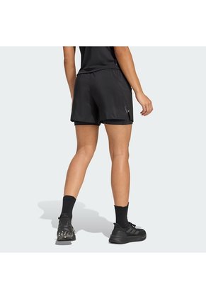 Shorts Running Negro Adidas Adi365 Essentials 2 En 1 Mujer