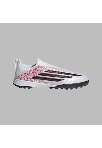 Guayos Adidas Niños F50 League Lamine Yamal Sin Cordones FG - Blanco