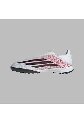 Guayos Adidas Niños F50 League Lamine Yamal Sin Cordones FG - Blanco