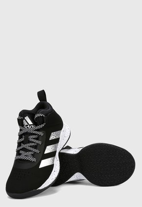 Tenis Basketball Negro-Blanco adidas Kids Cross Em Up 5 Niño