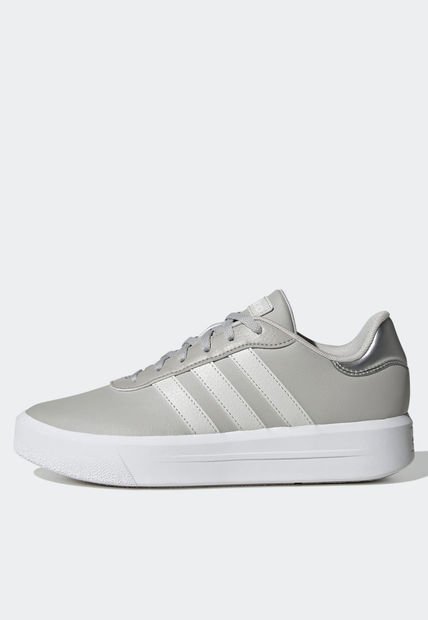 Tenis adidas Sportswear Court Plataforma Gris