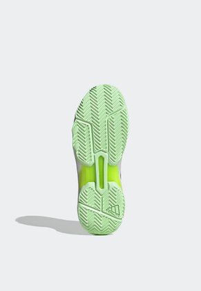 Tenis para Tennis Blanco-Negro-Verde Neón adidas Performance Courtjam Control 3