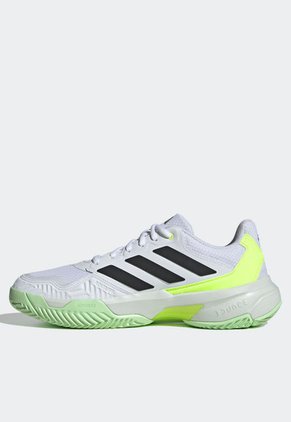 Tenis para Tennis Blanco-Negro-Verde Neón adidas Performance Courtjam Control 3