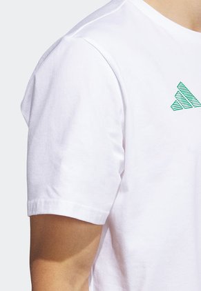 Camiseta Blanco-Verde Menta adidas Performance Worldwide Hoops City Basketball
