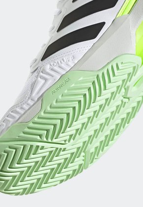 Tenis para Tennis Blanco-Negro-Verde Neón adidas Performance Courtjam Control 3