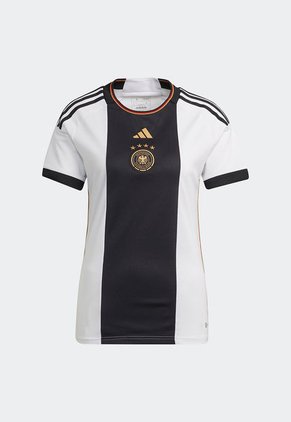 Camiseta Blanco-Negro-Dorado adidas Performance Alemania 22 Local