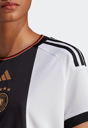Camiseta Blanco-Negro-Dorado adidas Performance Alemania 22 Local