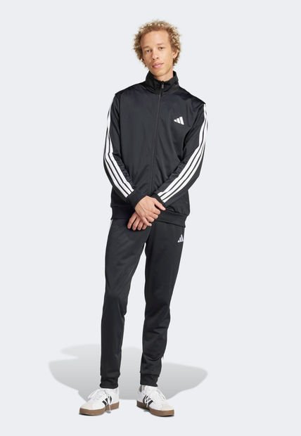 Conjunto Negro-Blanco adidas Sportswear Basic 3 Rayas
