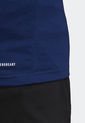 Camiseta Azul-Blanco-Magenta adidas Performance Essentials Seasonal Logo Training de adidas Performance