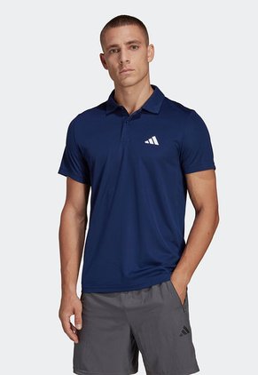 Polo Azul-Blanco adidas Performance Essentials Training