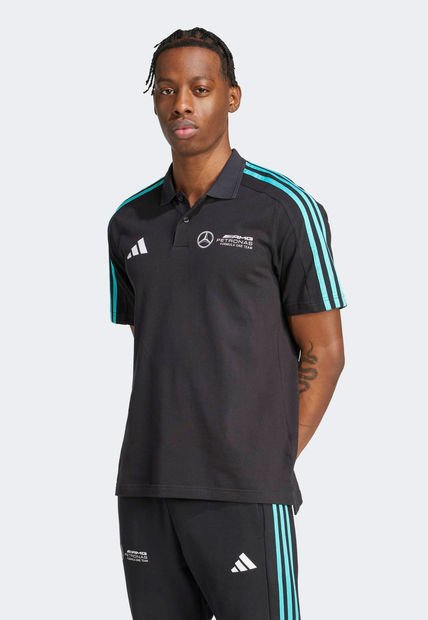 Polo Negro-Turquesa-Blanco adidas Performance AMG Petronas Formula One Team