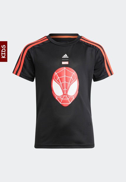 Camiseta Negro-Rojo-Blanco adidas Performance Spider-Man