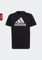 Camiseta Negro-Blanco adidas Performance Essentials Logo Grande de adidas Performance