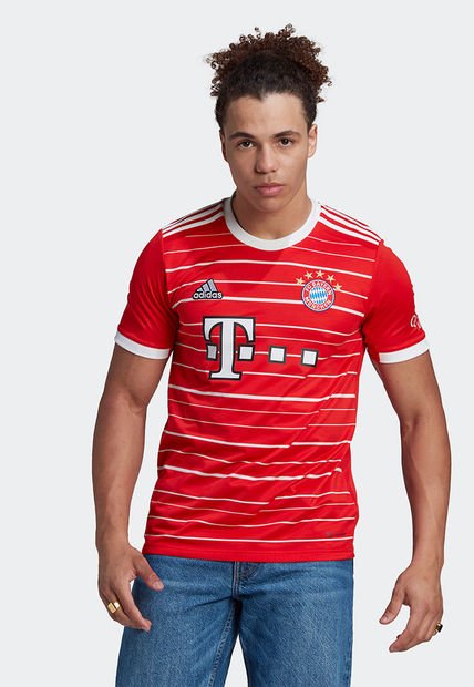 Camiseta Rojo-Blanco adidas Performance Local FC Bayern 22/23 -