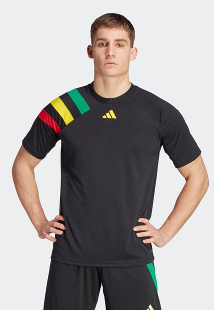 Camiseta Negro-Verde-Rojo adidas Performance Fortore 23