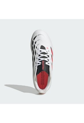 Guayos Rosado Adidas Predator Club Pasto Artificial Niños Blanco