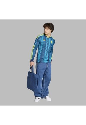 Camiseta Adidas Hombre Visitante Selección Colombia 26 Manga Larga - Azul