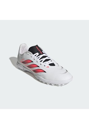 Guayos Rosado Adidas Predator Club Pasto Artificial Niños Blanco