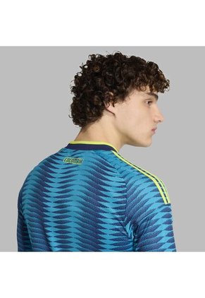 Camiseta Adidas Hombre Visitante Selección Colombia 26 Manga Larga - Azul