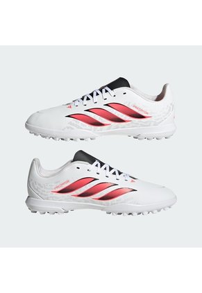 Guayos Rosado Adidas Predator Club Pasto Artificial Niños Blanco