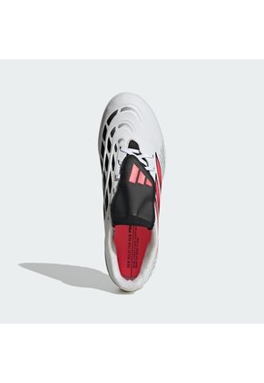 Guayos Blanco Adidas Predator Club Lengüeta Plegable Pasto Artificial Blanco