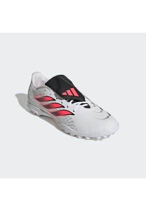 Guayos Blanco Adidas Predator Club Lengüeta Plegable Pasto Artificial Blanco