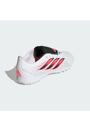 Guayos Blanco Adidas Predator Club Lengüeta Plegable Pasto Artificial Blanco