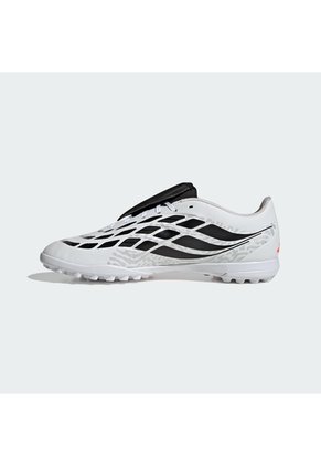 Guayos Blanco Adidas Predator Club Lengüeta Plegable Pasto Artificial Blanco