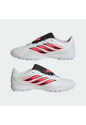 Guayos Blanco Adidas Predator Club Lengüeta Plegable Pasto Artificial Blanco