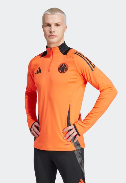 Buzo Naranja Neón-Negro-Gris adidas Performance Entrenamiento FCF Tiro 24 Competition