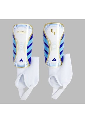 Canilleras Adidas Kids Messi Match - Blanco-Azul
