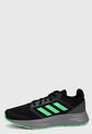 Tenis Running Negro-Verde adidas Performance Galaxy 5 de adidas Performance