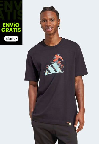 Camiseta adidas Sportswear Graphic Doodle Hunt Bike Negro adidas Performance