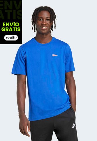 Camiseta adidas Performance Pennant Trim Graphic Azul adidas Performance