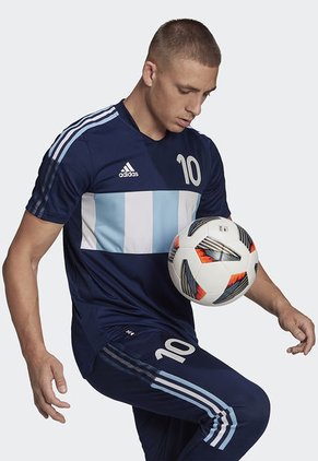Camiseta Azul-Blanco adidas Performance Messi Tiro Number 10