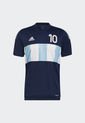 Camiseta Azul-Blanco adidas Performance Messi Tiro Number 10 de adidas Performance
