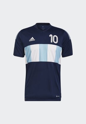 Camiseta Azul-Blanco adidas Performance Messi Tiro Number 10