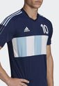 Camiseta Azul-Blanco adidas Performance Messi Tiro Number 10 de adidas Performance