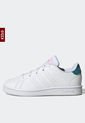 Tenis Lifestyle Blanco-Verde-Rosa adidas Kids Advantage de adidas Performance
