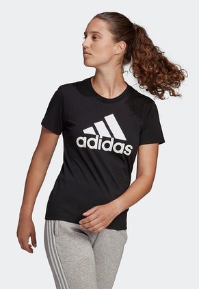 Camiseta Negro-Blanco adidas Performance Loungewear Essentials